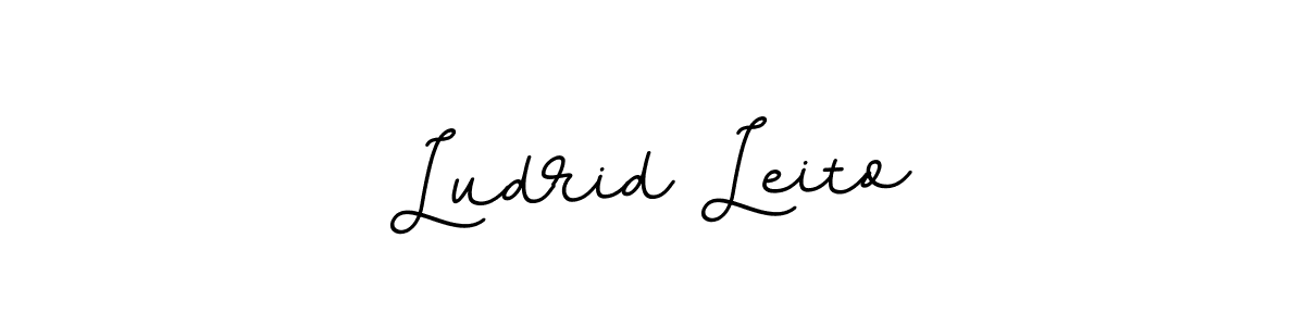 You should practise on your own different ways (BallpointsItalic-DORy9) to write your name (Ludrid Leito) in signature. don't let someone else do it for you. Ludrid Leito signature style 11 images and pictures png