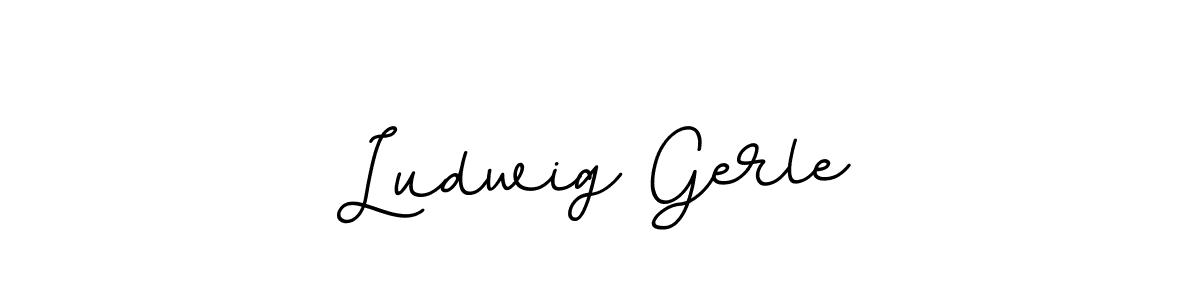 You should practise on your own different ways (BallpointsItalic-DORy9) to write your name (Ludwig Gerle) in signature. don't let someone else do it for you. Ludwig Gerle signature style 11 images and pictures png