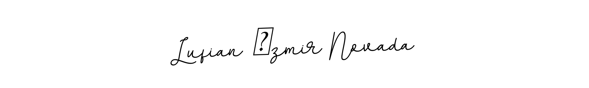 How to make Lufian İzmir Novada signature? BallpointsItalic-DORy9 is a professional autograph style. Create handwritten signature for Lufian İzmir Novada name. Lufian İzmir Novada signature style 11 images and pictures png