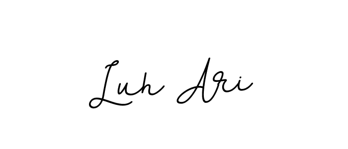 Similarly BallpointsItalic-DORy9 is the best handwritten signature design. Signature creator online .You can use it as an online autograph creator for name Luh Ari. Luh Ari signature style 11 images and pictures png