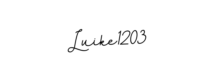 This is the best signature style for the Luike1203 name. Also you like these signature font (BallpointsItalic-DORy9). Mix name signature. Luike1203 signature style 11 images and pictures png