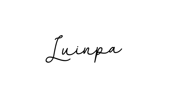 You should practise on your own different ways (BallpointsItalic-DORy9) to write your name (Luinpa) in signature. don't let someone else do it for you. Luinpa signature style 11 images and pictures png
