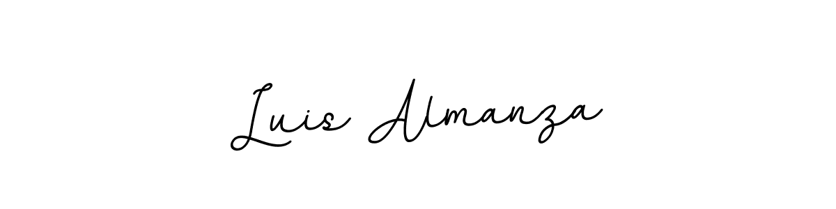 Design your own signature with our free online signature maker. With this signature software, you can create a handwritten (BallpointsItalic-DORy9) signature for name Luis Almanza. Luis Almanza signature style 11 images and pictures png