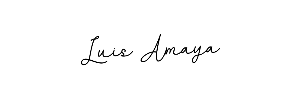 How to make Luis Amaya name signature. Use BallpointsItalic-DORy9 style for creating short signs online. This is the latest handwritten sign. Luis Amaya signature style 11 images and pictures png