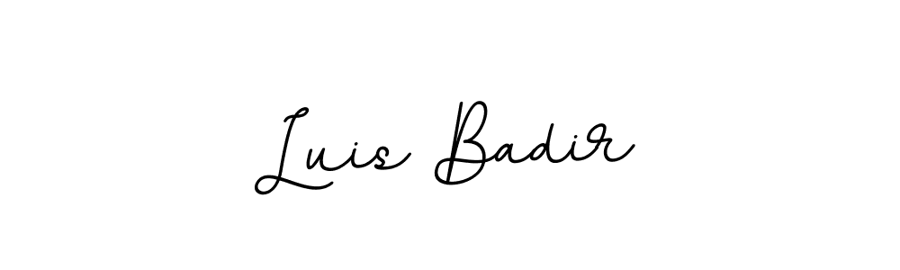 Luis Badir stylish signature style. Best Handwritten Sign (BallpointsItalic-DORy9) for my name. Handwritten Signature Collection Ideas for my name Luis Badir. Luis Badir signature style 11 images and pictures png