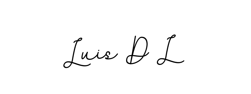 Create a beautiful signature design for name Luis D L. With this signature (BallpointsItalic-DORy9) fonts, you can make a handwritten signature for free. Luis D L signature style 11 images and pictures png