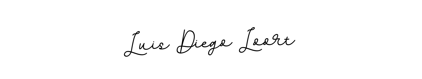 Use a signature maker to create a handwritten signature online. With this signature software, you can design (BallpointsItalic-DORy9) your own signature for name Luis Diego Loort. Luis Diego Loort signature style 11 images and pictures png