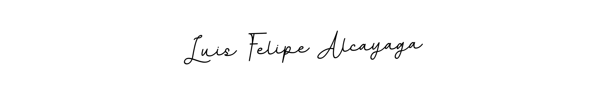 How to make Luis Felipe Alcayaga name signature. Use BallpointsItalic-DORy9 style for creating short signs online. This is the latest handwritten sign. Luis Felipe Alcayaga signature style 11 images and pictures png