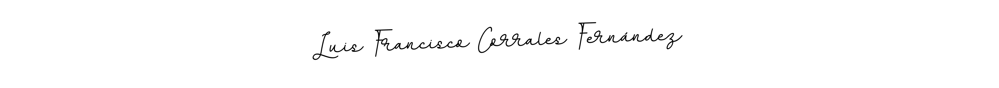 This is the best signature style for the Luis Francisco Corrales Fernández name. Also you like these signature font (BallpointsItalic-DORy9). Mix name signature. Luis Francisco Corrales Fernández signature style 11 images and pictures png