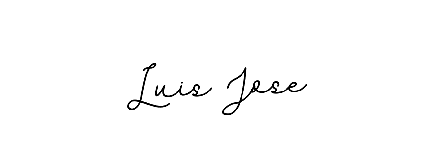 Use a signature maker to create a handwritten signature online. With this signature software, you can design (BallpointsItalic-DORy9) your own signature for name Luis Jose. Luis Jose signature style 11 images and pictures png