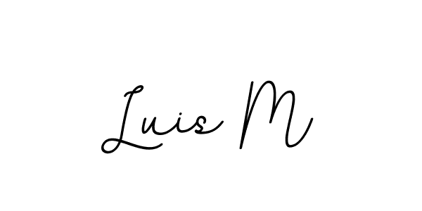 Luis M stylish signature style. Best Handwritten Sign (BallpointsItalic-DORy9) for my name. Handwritten Signature Collection Ideas for my name Luis M. Luis M signature style 11 images and pictures png