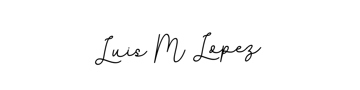 if you are searching for the best signature style for your name Luis M Lopez. so please give up your signature search. here we have designed multiple signature styles  using BallpointsItalic-DORy9. Luis M Lopez signature style 11 images and pictures png