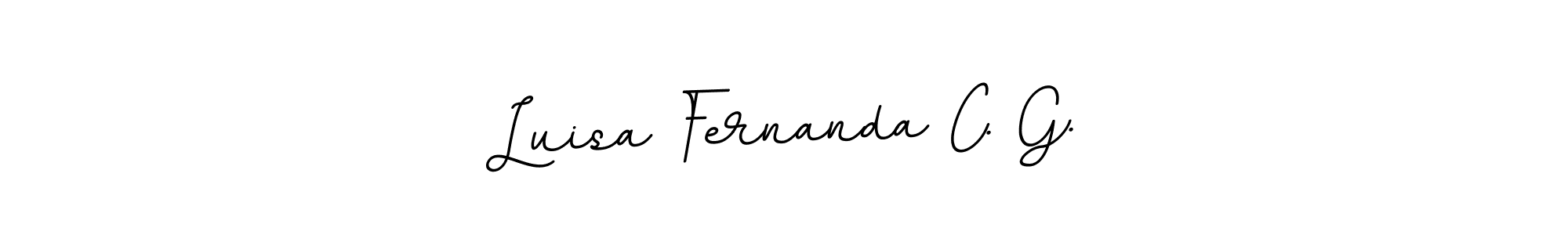 It looks lik you need a new signature style for name Luisa Fernanda C. G.. Design unique handwritten (BallpointsItalic-DORy9) signature with our free signature maker in just a few clicks. Luisa Fernanda C. G. signature style 11 images and pictures png