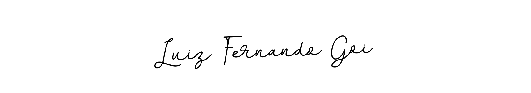 Use a signature maker to create a handwritten signature online. With this signature software, you can design (BallpointsItalic-DORy9) your own signature for name Luiz Fernando Goi. Luiz Fernando Goi signature style 11 images and pictures png