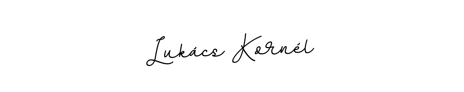 Create a beautiful signature design for name Lukács Kornél. With this signature (BallpointsItalic-DORy9) fonts, you can make a handwritten signature for free. Lukács Kornél signature style 11 images and pictures png