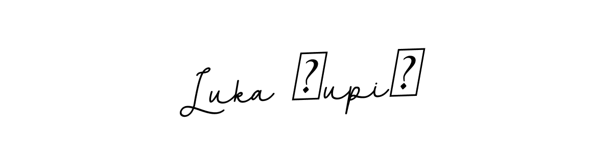 How to make Luka Ćupić name signature. Use BallpointsItalic-DORy9 style for creating short signs online. This is the latest handwritten sign. Luka Ćupić signature style 11 images and pictures png