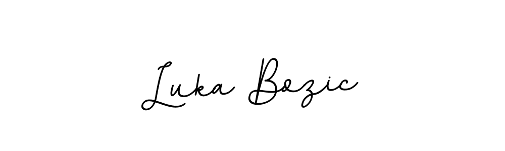 You should practise on your own different ways (BallpointsItalic-DORy9) to write your name (Luka Bozic) in signature. don't let someone else do it for you. Luka Bozic signature style 11 images and pictures png