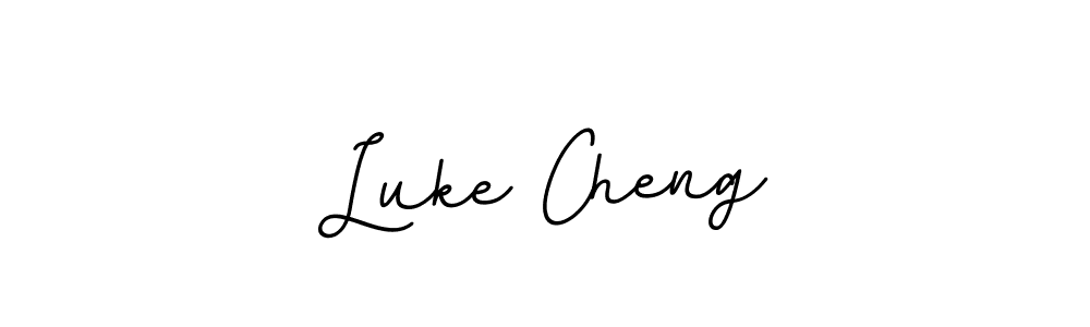 Make a beautiful signature design for name Luke Cheng. With this signature (BallpointsItalic-DORy9) style, you can create a handwritten signature for free. Luke Cheng signature style 11 images and pictures png