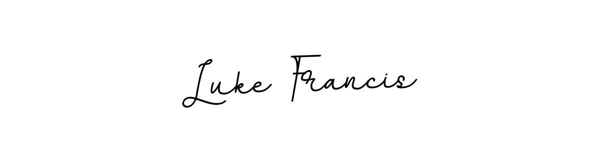 Luke Francis stylish signature style. Best Handwritten Sign (BallpointsItalic-DORy9) for my name. Handwritten Signature Collection Ideas for my name Luke Francis. Luke Francis signature style 11 images and pictures png
