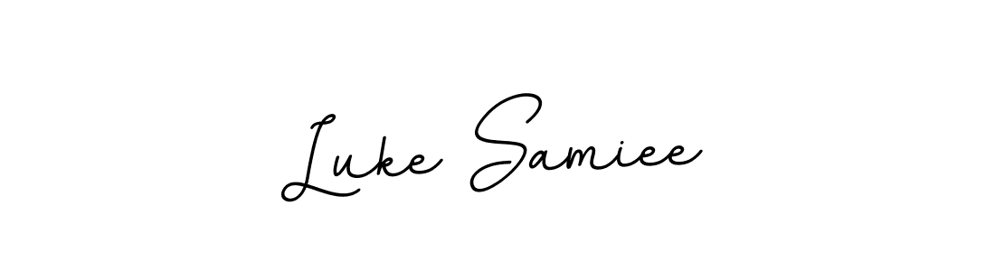 Make a beautiful signature design for name Luke Samiee. With this signature (BallpointsItalic-DORy9) style, you can create a handwritten signature for free. Luke Samiee signature style 11 images and pictures png