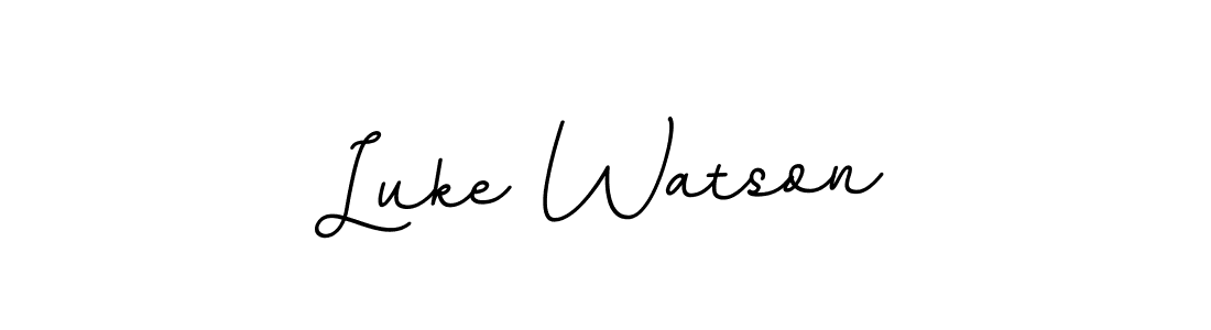 Create a beautiful signature design for name Luke Watson. With this signature (BallpointsItalic-DORy9) fonts, you can make a handwritten signature for free. Luke Watson signature style 11 images and pictures png