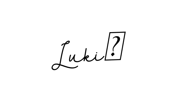 How to Draw Lukić signature style? BallpointsItalic-DORy9 is a latest design signature styles for name Lukić. Lukić signature style 11 images and pictures png