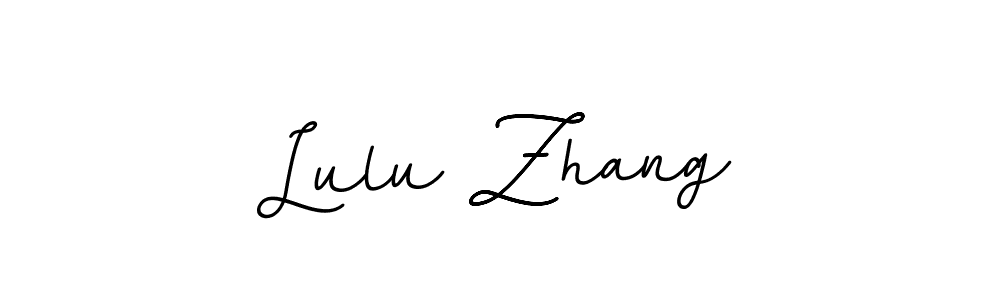 How to make Lulu Zhang name signature. Use BallpointsItalic-DORy9 style for creating short signs online. This is the latest handwritten sign. Lulu Zhang signature style 11 images and pictures png