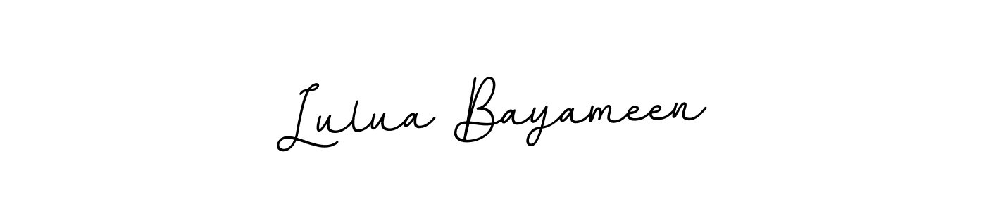 How to Draw Lulua Bayameen signature style? BallpointsItalic-DORy9 is a latest design signature styles for name Lulua Bayameen. Lulua Bayameen signature style 11 images and pictures png
