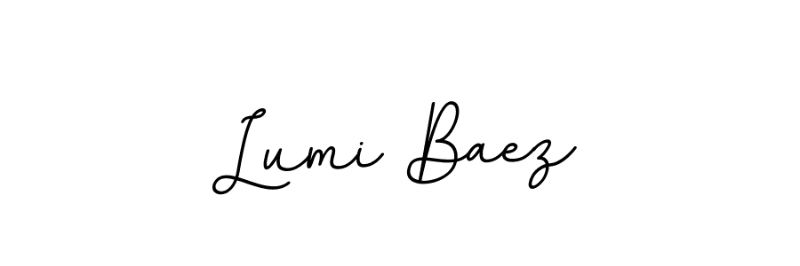 Lumi Baez stylish signature style. Best Handwritten Sign (BallpointsItalic-DORy9) for my name. Handwritten Signature Collection Ideas for my name Lumi Baez. Lumi Baez signature style 11 images and pictures png