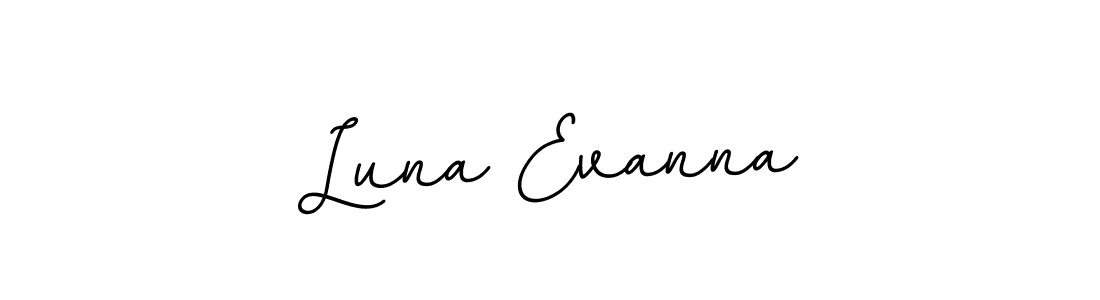 Use a signature maker to create a handwritten signature online. With this signature software, you can design (BallpointsItalic-DORy9) your own signature for name Luna Evanna. Luna Evanna signature style 11 images and pictures png