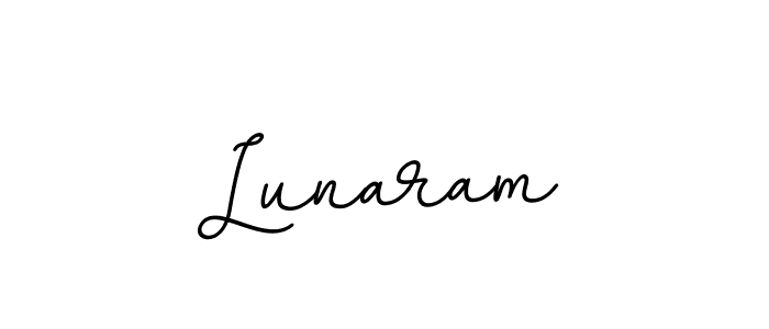 Lunaram stylish signature style. Best Handwritten Sign (BallpointsItalic-DORy9) for my name. Handwritten Signature Collection Ideas for my name Lunaram. Lunaram signature style 11 images and pictures png