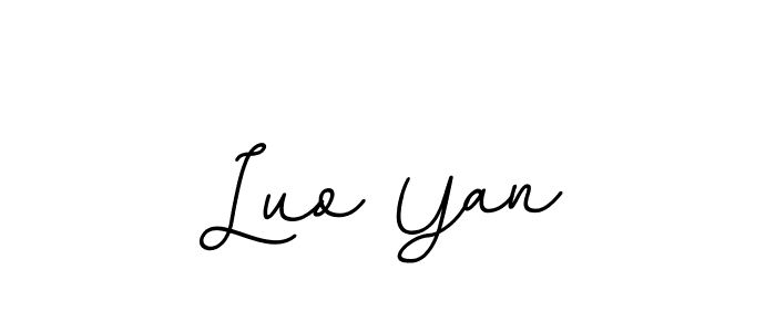 It looks lik you need a new signature style for name Luo Yan. Design unique handwritten (BallpointsItalic-DORy9) signature with our free signature maker in just a few clicks. Luo Yan signature style 11 images and pictures png