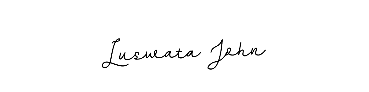 Similarly BallpointsItalic-DORy9 is the best handwritten signature design. Signature creator online .You can use it as an online autograph creator for name Luswata John. Luswata John signature style 11 images and pictures png