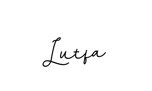 You should practise on your own different ways (BallpointsItalic-DORy9) to write your name (Lutfa) in signature. don't let someone else do it for you. Lutfa signature style 11 images and pictures png