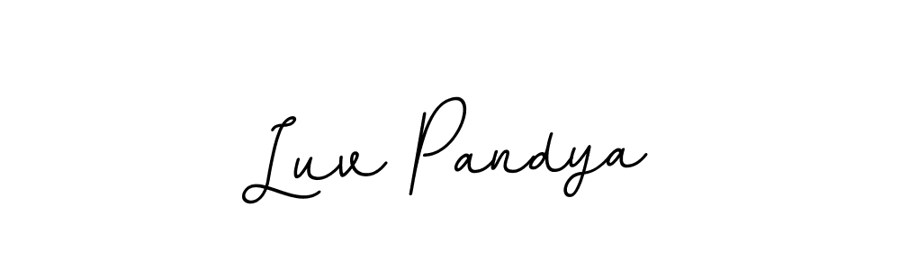 The best way (BallpointsItalic-DORy9) to make a short signature is to pick only two or three words in your name. The name Luv Pandya include a total of six letters. For converting this name. Luv Pandya signature style 11 images and pictures png