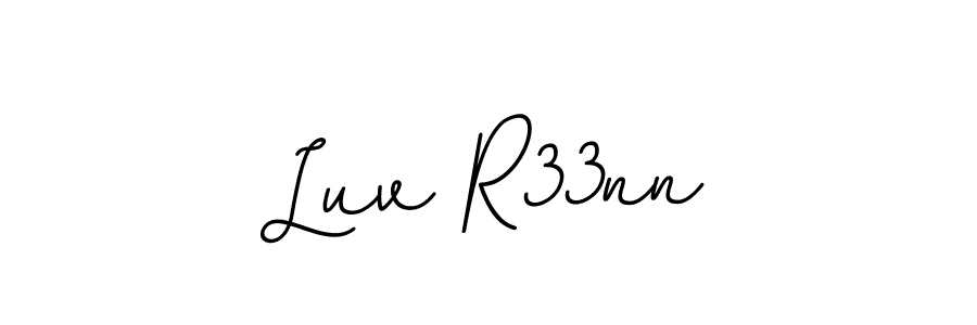 How to Draw Luv R33nn signature style? BallpointsItalic-DORy9 is a latest design signature styles for name Luv R33nn. Luv R33nn signature style 11 images and pictures png