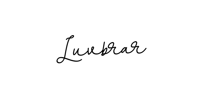 Design your own signature with our free online signature maker. With this signature software, you can create a handwritten (BallpointsItalic-DORy9) signature for name Luvbrar. Luvbrar signature style 11 images and pictures png