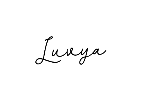 Make a beautiful signature design for name Luvya. With this signature (BallpointsItalic-DORy9) style, you can create a handwritten signature for free. Luvya signature style 11 images and pictures png