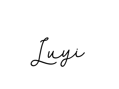 Luyi stylish signature style. Best Handwritten Sign (BallpointsItalic-DORy9) for my name. Handwritten Signature Collection Ideas for my name Luyi. Luyi signature style 11 images and pictures png