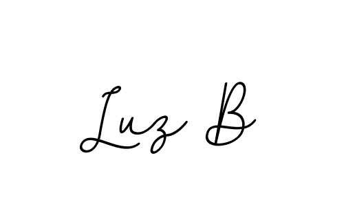You should practise on your own different ways (BallpointsItalic-DORy9) to write your name (Luz B) in signature. don't let someone else do it for you. Luz B signature style 11 images and pictures png