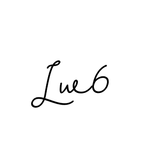 Design your own signature with our free online signature maker. With this signature software, you can create a handwritten (BallpointsItalic-DORy9) signature for name Lw6. Lw6 signature style 11 images and pictures png