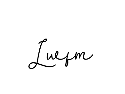 How to make Lwfm name signature. Use BallpointsItalic-DORy9 style for creating short signs online. This is the latest handwritten sign. Lwfm signature style 11 images and pictures png