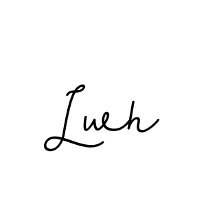 The best way (BallpointsItalic-DORy9) to make a short signature is to pick only two or three words in your name. The name Lwh include a total of six letters. For converting this name. Lwh signature style 11 images and pictures png