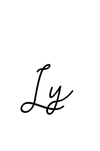 Use a signature maker to create a handwritten signature online. With this signature software, you can design (BallpointsItalic-DORy9) your own signature for name Ly. Ly signature style 11 images and pictures png