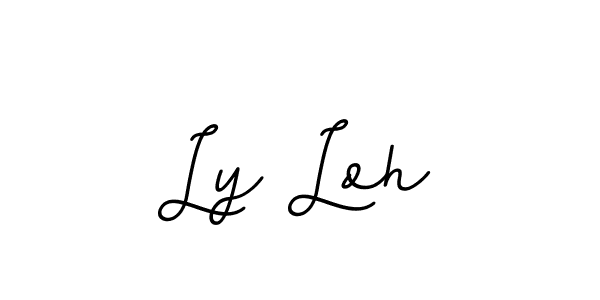 How to Draw Ly Loh signature style? BallpointsItalic-DORy9 is a latest design signature styles for name Ly Loh. Ly Loh signature style 11 images and pictures png