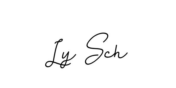 Create a beautiful signature design for name Ly Sch. With this signature (BallpointsItalic-DORy9) fonts, you can make a handwritten signature for free. Ly Sch signature style 11 images and pictures png