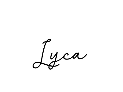 Create a beautiful signature design for name Lyca. With this signature (BallpointsItalic-DORy9) fonts, you can make a handwritten signature for free. Lyca signature style 11 images and pictures png