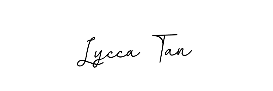 You should practise on your own different ways (BallpointsItalic-DORy9) to write your name (Lycca Tan) in signature. don't let someone else do it for you. Lycca Tan signature style 11 images and pictures png