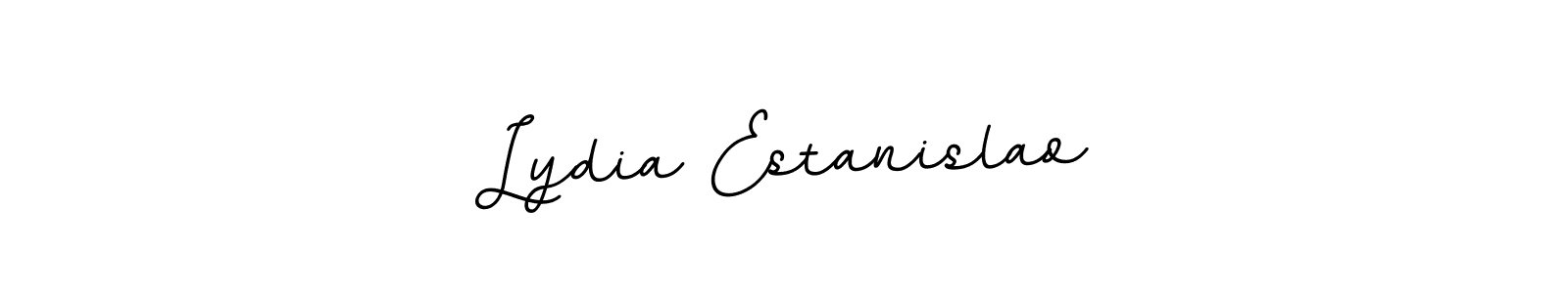 Make a beautiful signature design for name Lydia Estanislao. With this signature (BallpointsItalic-DORy9) style, you can create a handwritten signature for free. Lydia Estanislao signature style 11 images and pictures png