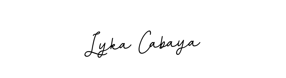 Make a beautiful signature design for name Lyka Cabaya. With this signature (BallpointsItalic-DORy9) style, you can create a handwritten signature for free. Lyka Cabaya signature style 11 images and pictures png